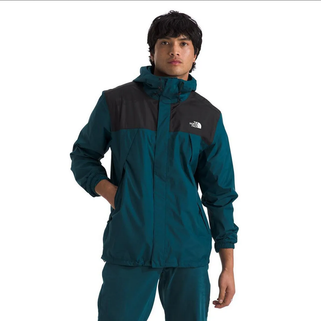 Chamarra Impermeable Antora Hombre, Azul c/Negro