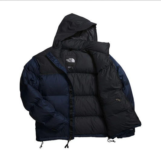 Chamarra de Pluma 1996 Retro Nuptse Hombre, Azul c/Negro